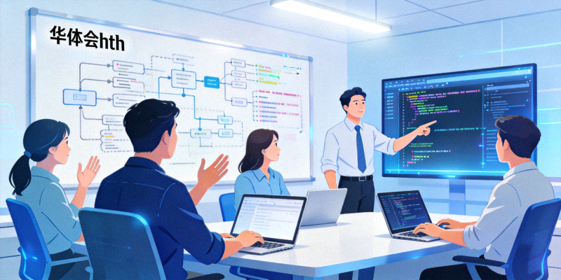 华体会hth技术团队正在进行项目协作